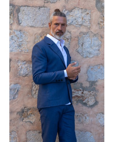 Americana 100% Lino – Azul Denim
